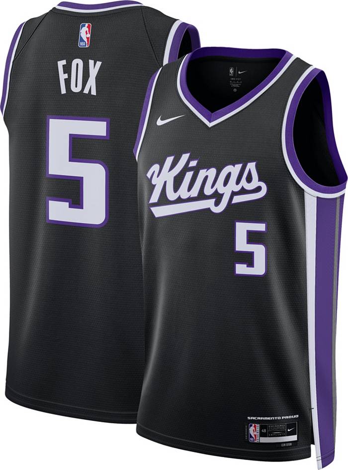 Nike Youth Sacramento Kings De'Aaron Fox #5 Black Swingman Jersey