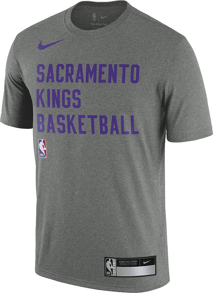 Nike Men's Sacramento Kings Grey Practice T-Shirt, Medium, Gray