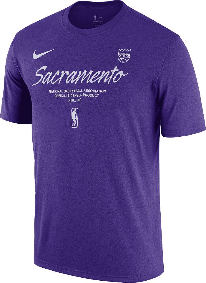 Nike Men's Sacramento Kings Light The Beam T-Shirt, Medium, Purple