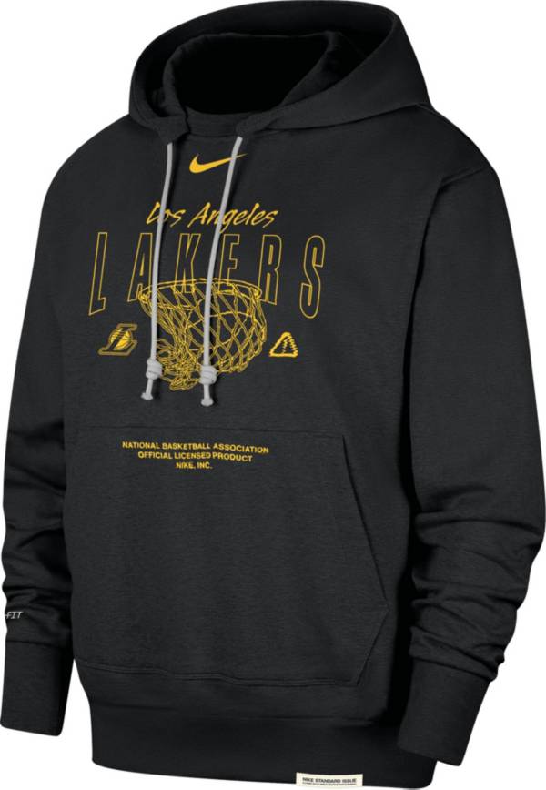 Nike Men s Los Angeles Lakers Black Standard Issue Hoodie Dick s