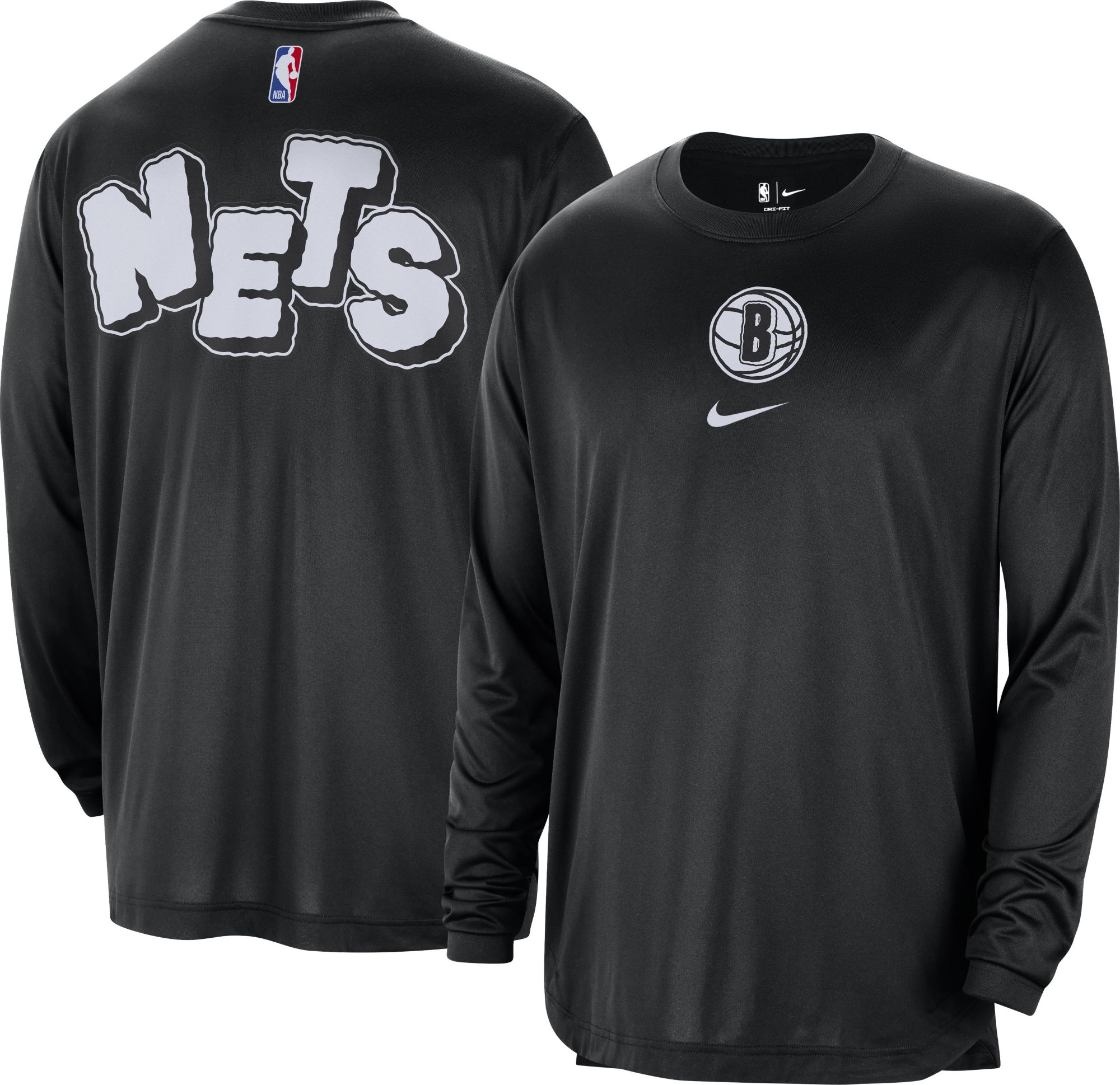 Nike Men's 2023-24 City Edition Brooklyn Nets Program Long Sleeve T-Shirt