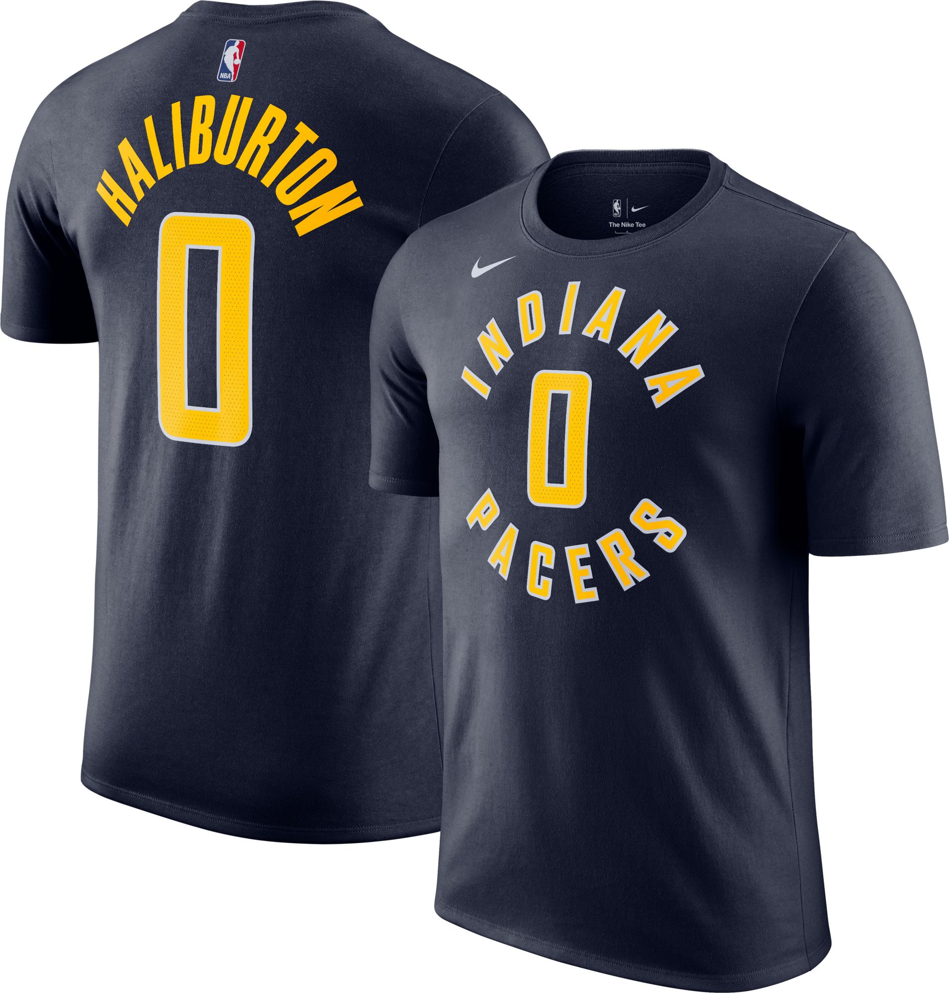 Nike Men's Indiana Pacers Tyrese Haliburton #0 Navy T-Shirt product image