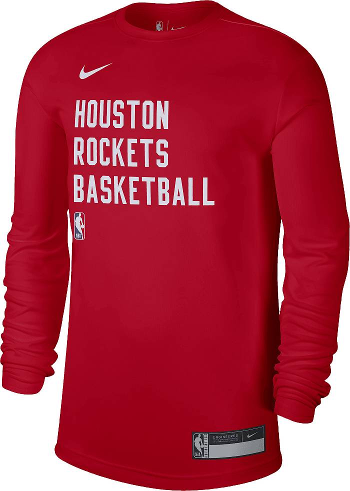 Men's Nike Red Houston Rockets Practice Performance - T-Shirt