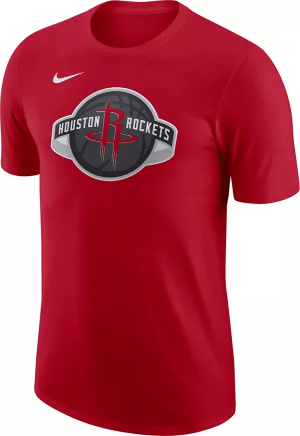 Nike Men's Houston Rockets Red Essential Logo T-Shirt