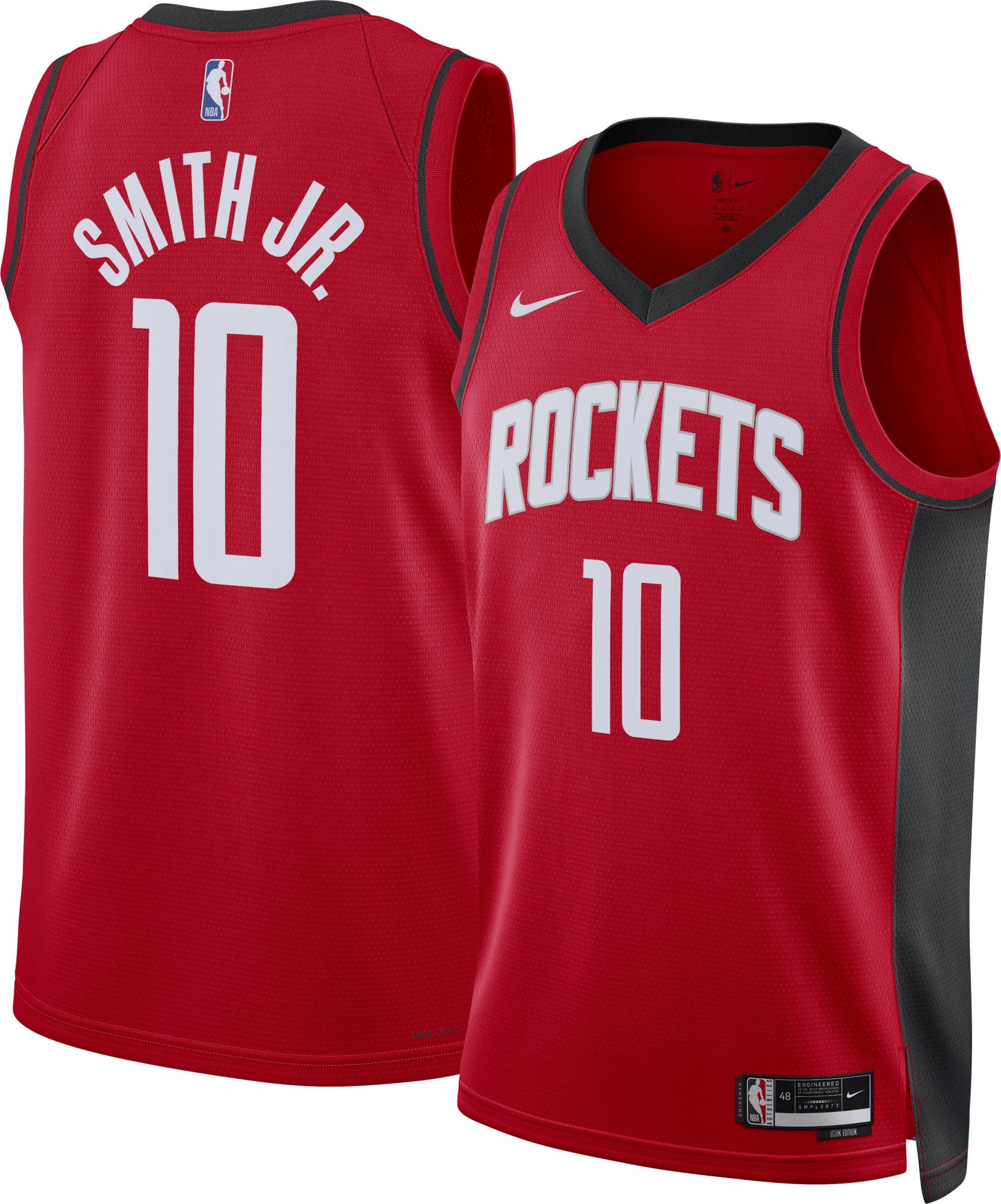 Nike Adult Houston Rockets Jabari Smith Jr. #10 Swingman Icon Jersey product image