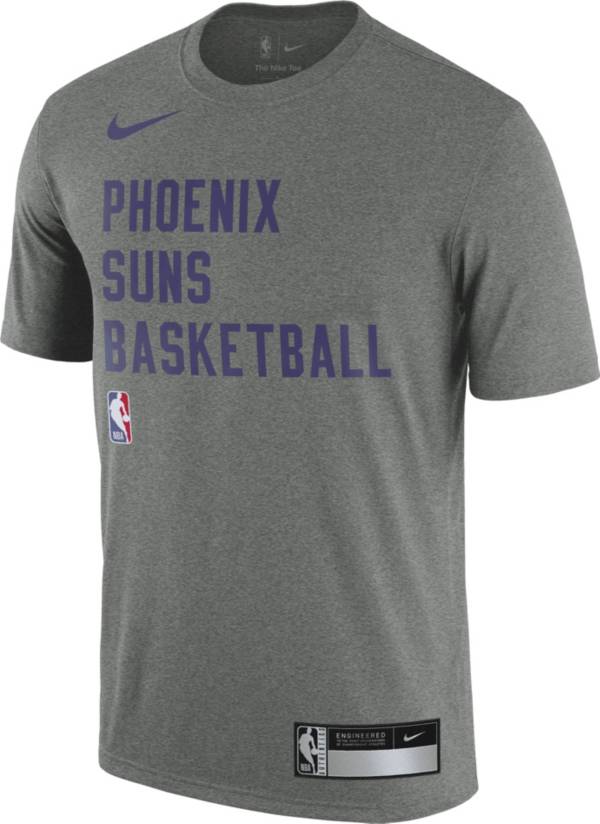 Nike Men's Phoenix Suns Grey Practice T-Shirt, XXL, Gray