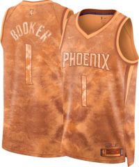 Men's 2020-21 City Edition Phoenix Suns Devin Booker #1 Cotton T-Shirt