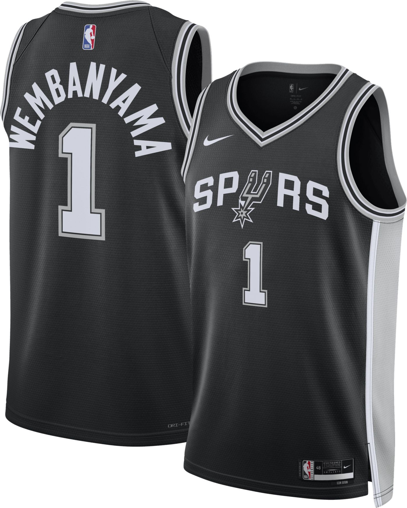 Nike Adult San Antonio Spurs Victor Wembanyama 1 Icon Jersey Dick s Sporting Goods