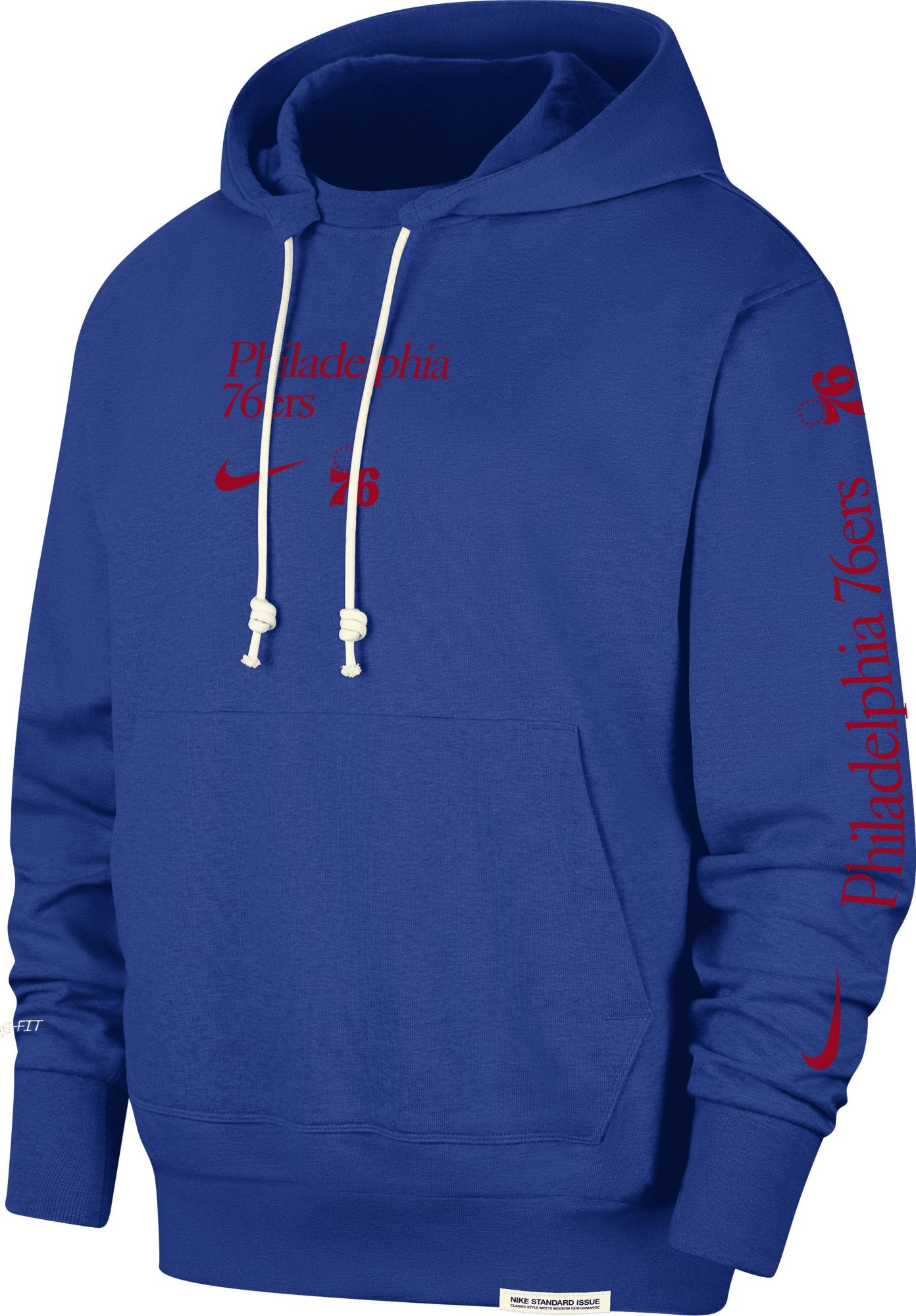 Nike Men's Philadelphia 76ers Courtside Standard Issue Hoodie