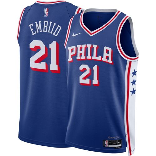 Nike Adult Philadelphia 76ers Tyrese Maxey #0 Swingman Icon Jersey