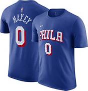 Nike Men's White Philadelphia 76ers Tyrese Maxey #0 Dri-Fit Swingman Jersey, Medium