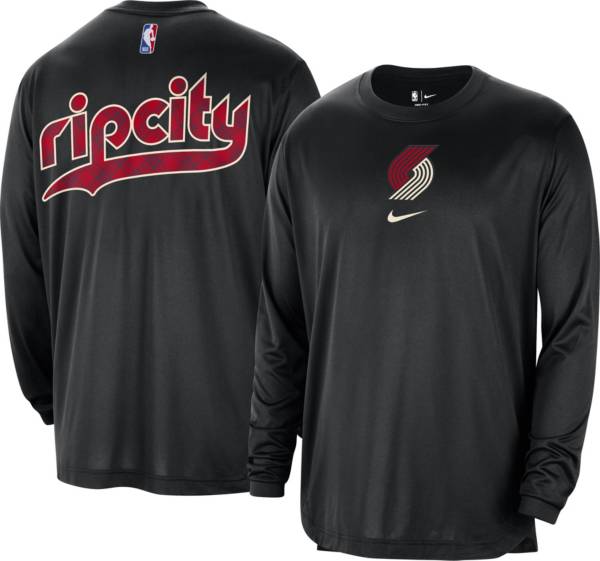 Nike Men's 2023-24 City Edition Portland Trail Blazers Program Long Sleeve T -Shirt