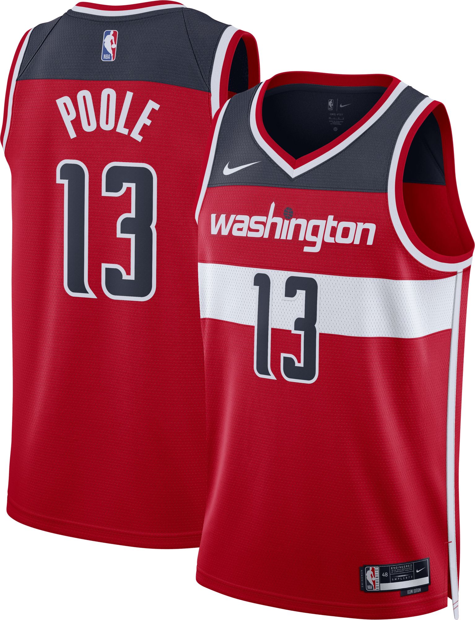 Nike Men's Washington Wizards Jordan Poole #13 Association Jersey