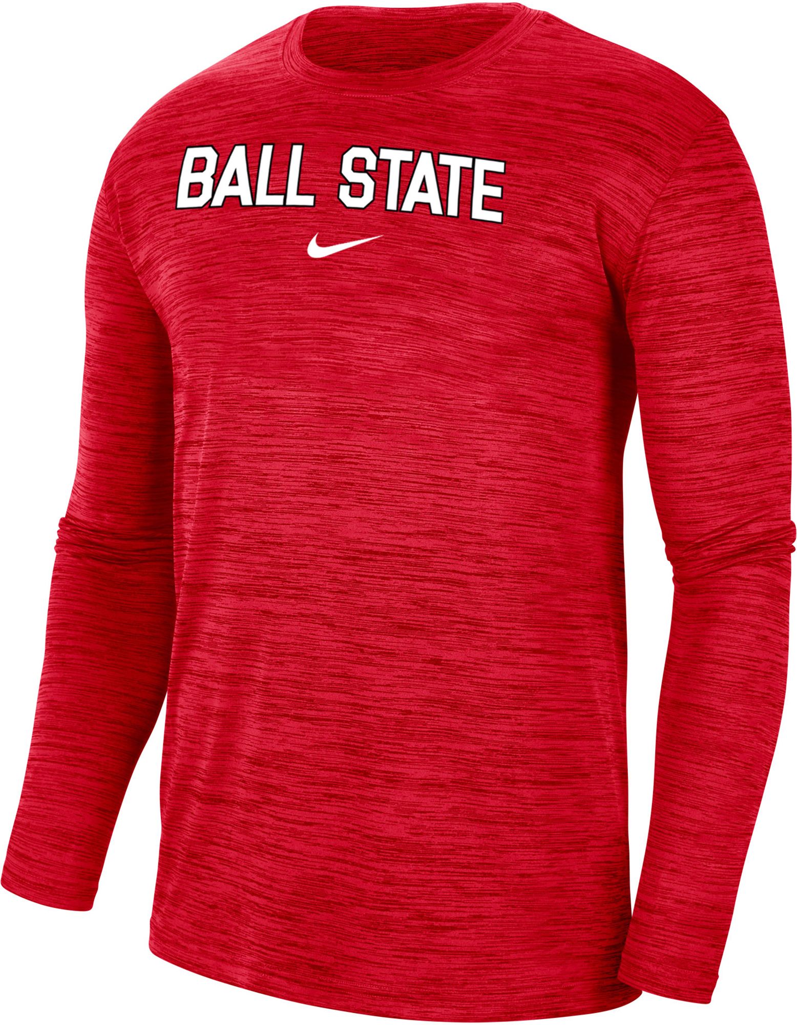 Nike Men's Ball State Cardinals Cardinal Dri-FIT Velocity Football Team Issue T-Shirt