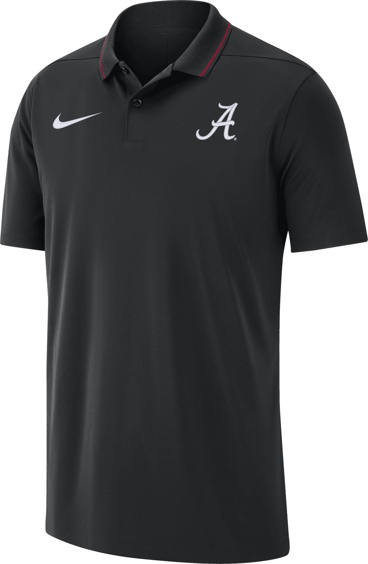 Nike Men's Alabama Crimson Tide Black Dri-FIT Coaches Polo