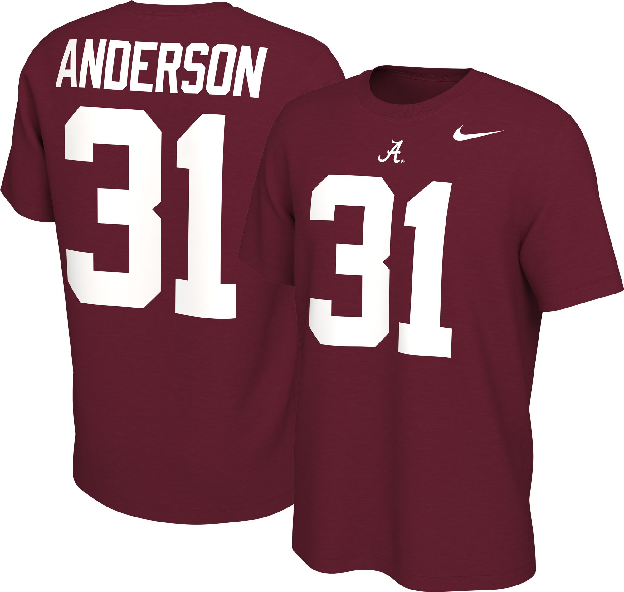 Nike Men's Alabama Crimson Tide Will Anderson Jr.  #31 Football Jersey T-Shirt