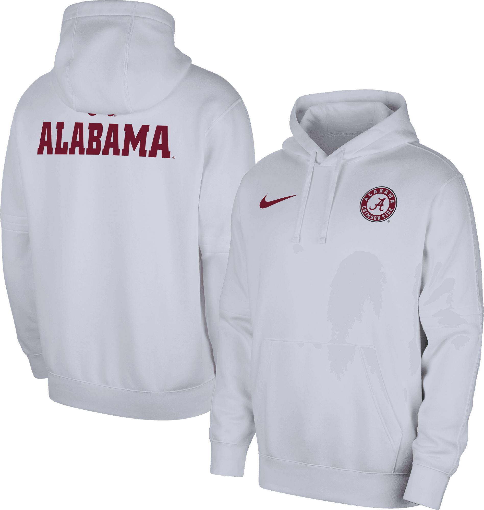 Nike Men's Alabama Crimson Tide White Football Team Issue Club Fleece  Pullover Hoodie | Dick's Sporting Goods
