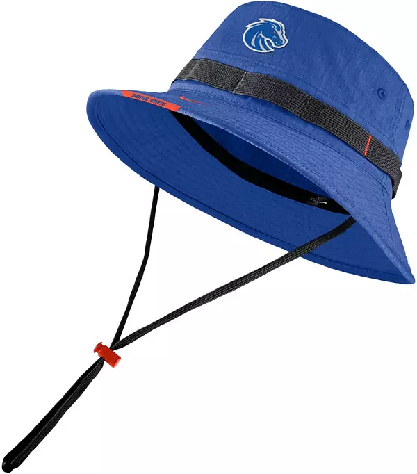 Nike Men's Boise State Broncos Blue Dry Football Sideline Bucket Hat, Medium/Large