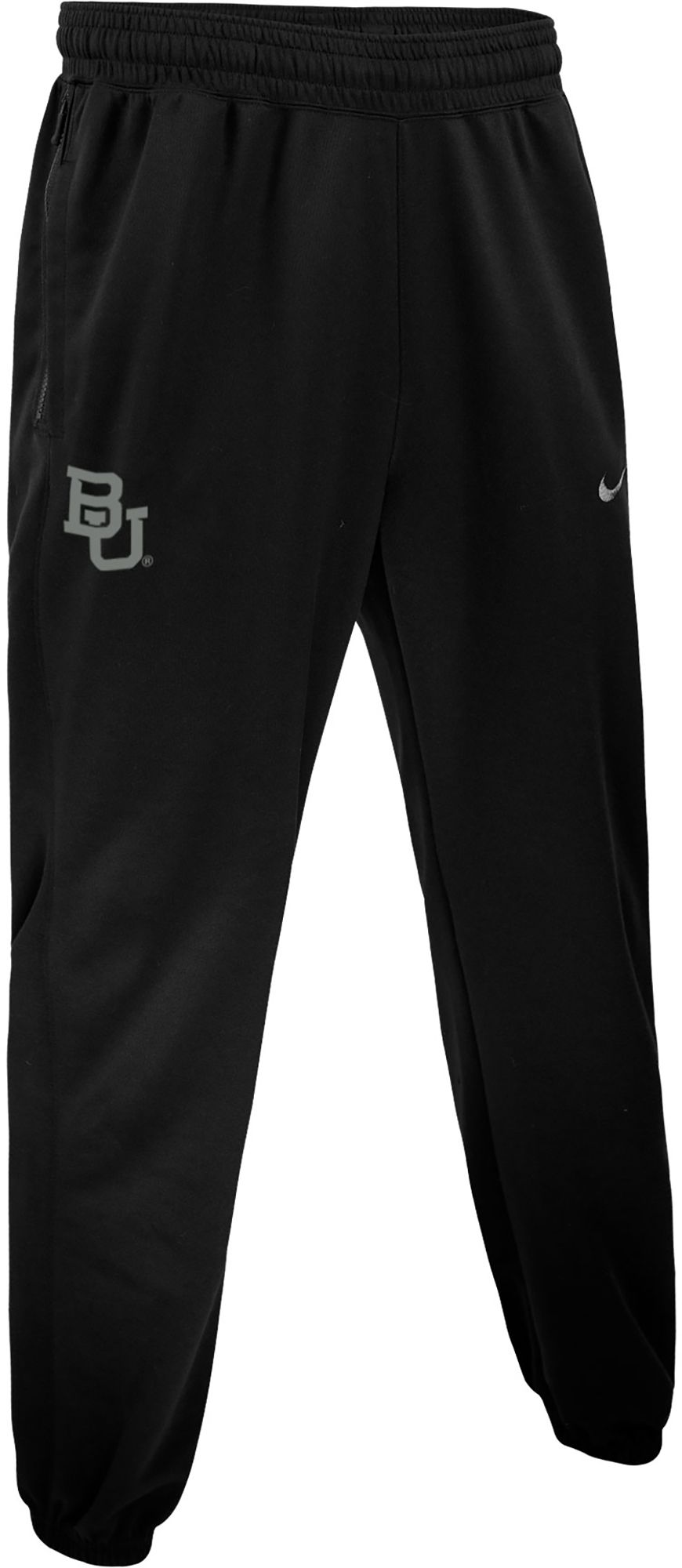 Nike Men's Baylor Bears Black Spotlight Basketball Fleece Pants