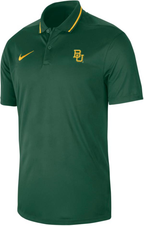 Nike Men's Baylor Bears Green Dri-FIT Football Sideline Coaches Polo product image