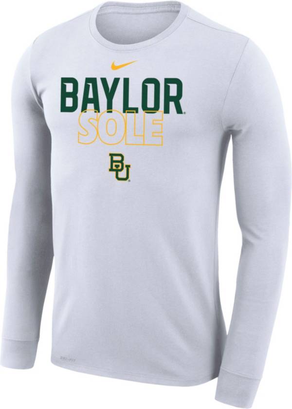 Nike Baylor Bears White 2023 March Madness Basketball Baylor Sole Long Sleeve Bench T-Shirt product image