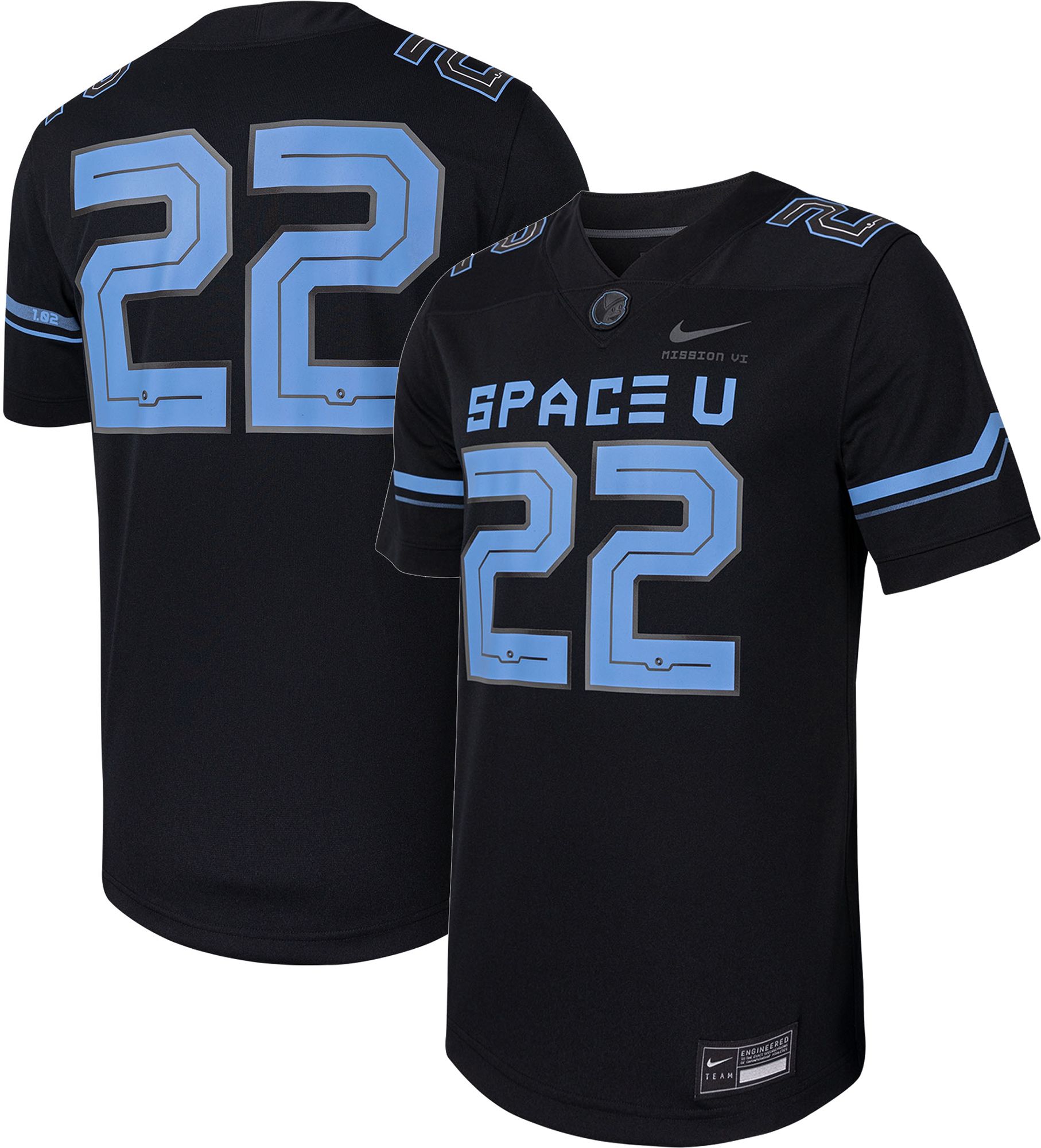 Nike Men's UCF Knights #22 Black Space Alternate Game Football Jersey product image