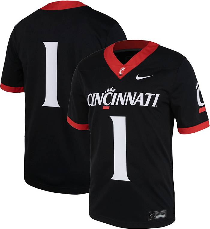 Nike Men's Cincinnati Bearcats #1 Black Replica Home Football Jersey
