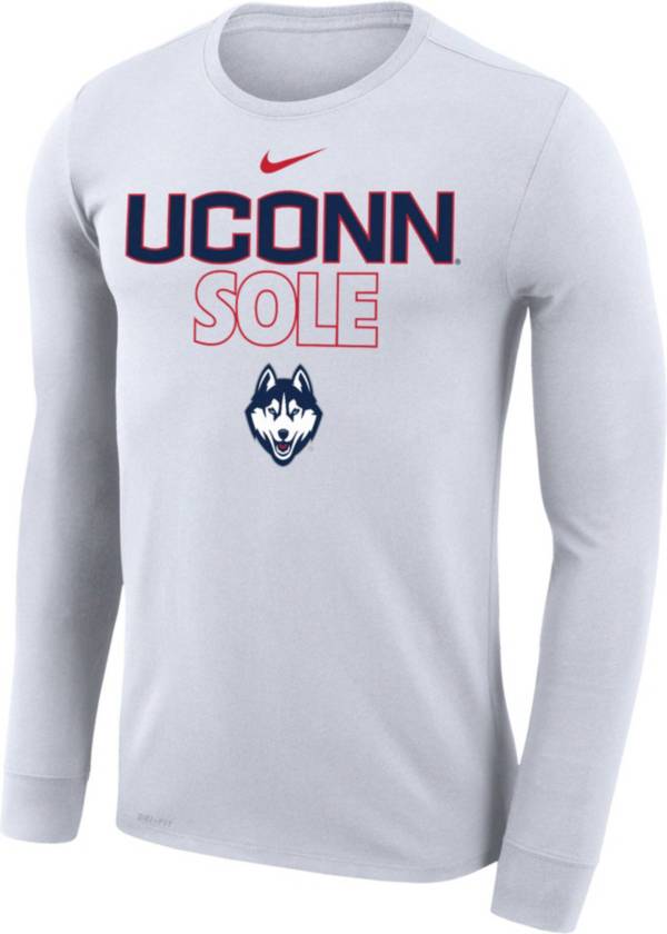 Nike UConn Huskies White 2023 March Madness Basketball UConn Sole Long Sleeve Bench T-Shirt product image