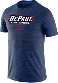 Nike Men s DePaul Blue Demons Royal Blue Dri FIT Velocity Football Team Issue T Shirt Dick s Sporting Goods