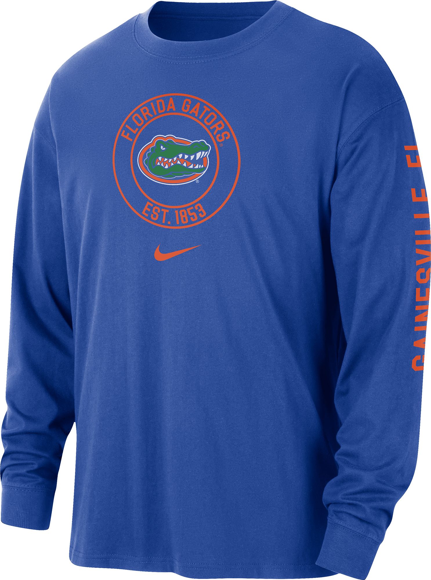 Nike Men's Florida Gators Royal Max90 Heritage Long Sleeve T-Shirt