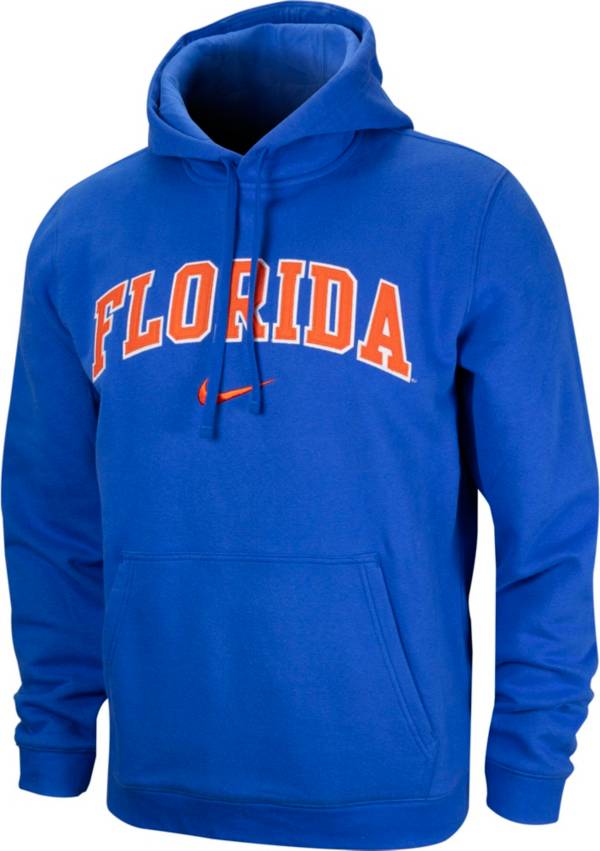 Nike Men s Florida Gators Blue Tackle Twill Pullover Hoodie