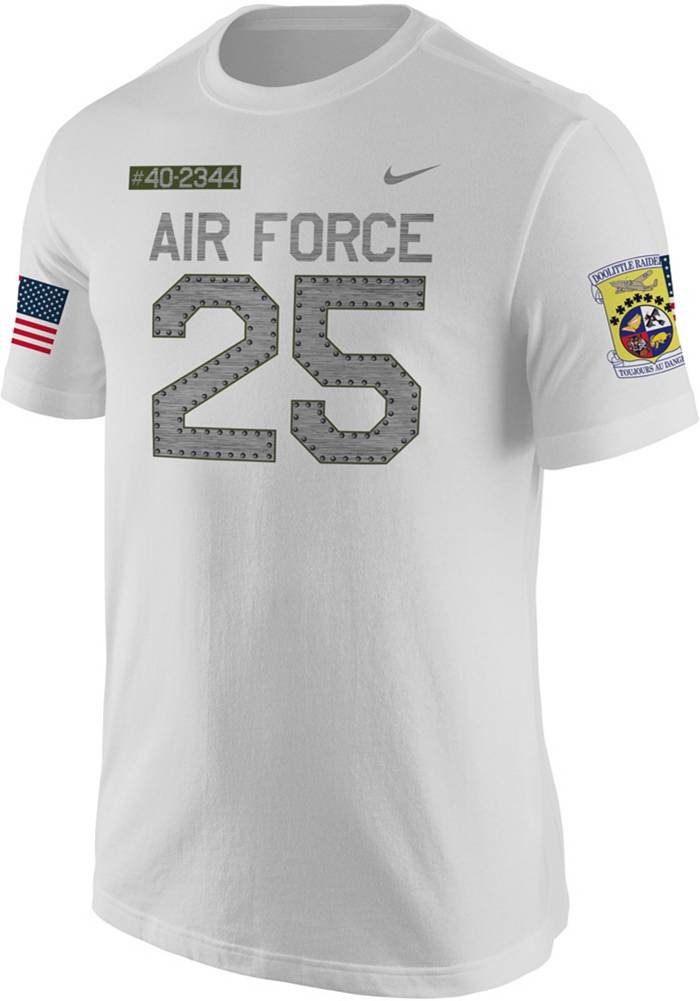 Nike Men's Air Force Falcons White #25 Rivalry Replica T-Shirt