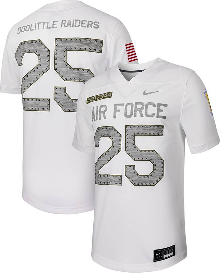 Nike Men's Air Force Falcons White #25 Replica Rival Football Jersey, Small
