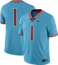 Nike Little Kids' Florida State Seminoles Turquoise Seminole Heritage Replica Football Jersey, Boys', Size 6, Blue