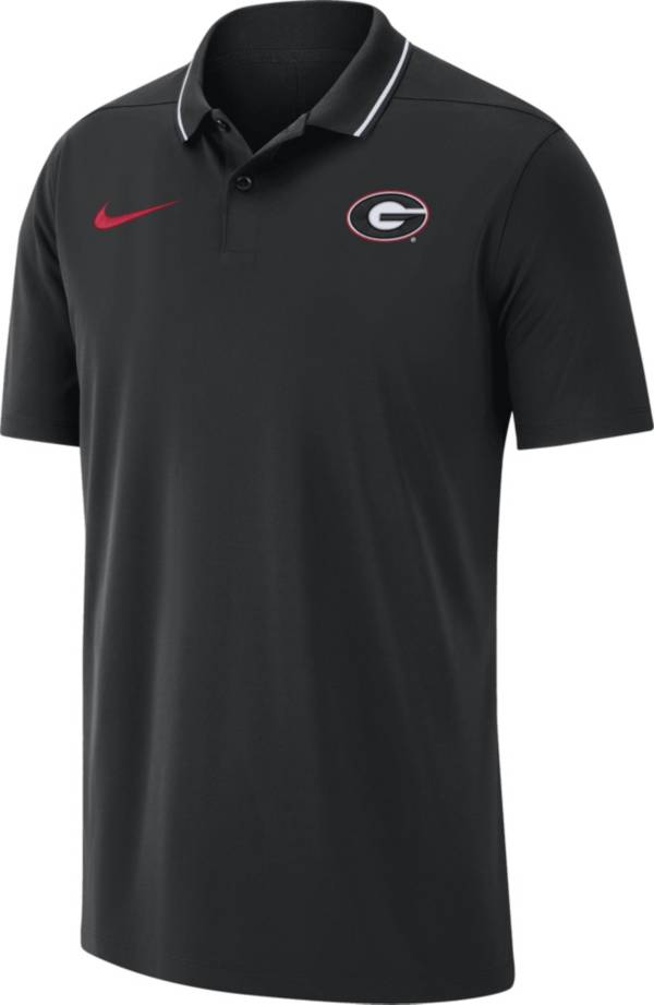 Nike Men's Georgia Bulldogs Black Dri-FIT Coaches Polo product image