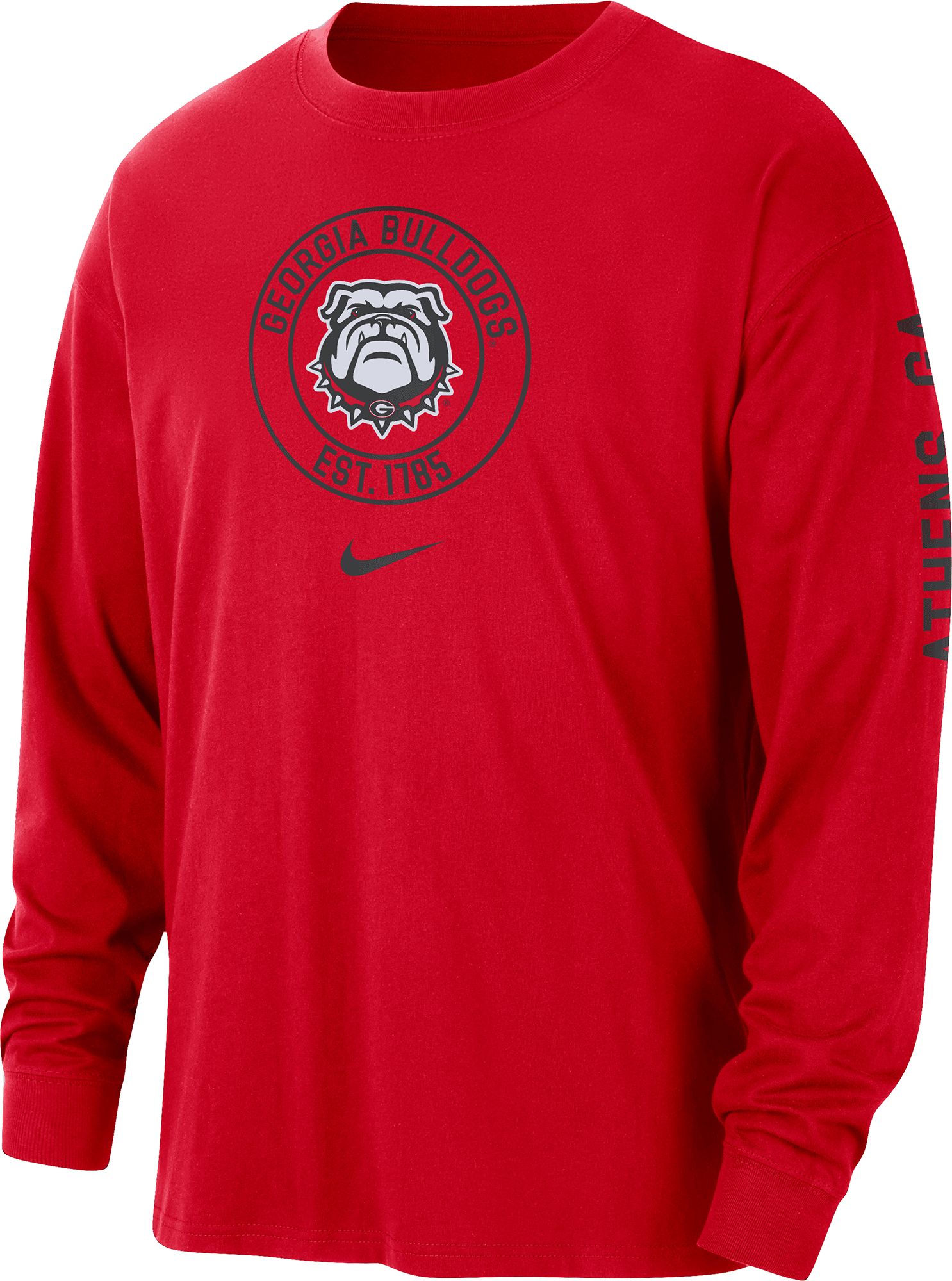 Nike Men's Georgia Bulldogs University Red Max90 Heritage Long Sleeve T-Shirt