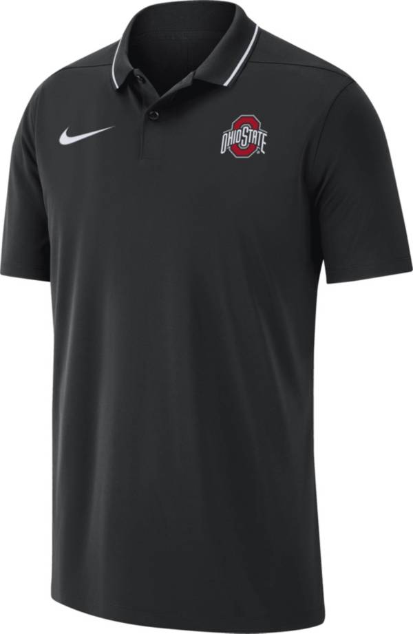 Nike Men's Ohio State Buckeyes Black Dri-FIT Coaches Polo | Dick's ...