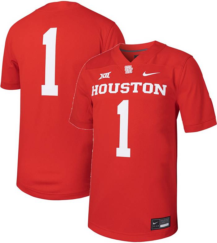 Nike Men's Houston Cougars Red Untouchable Home Game Football Jersey, XXL
