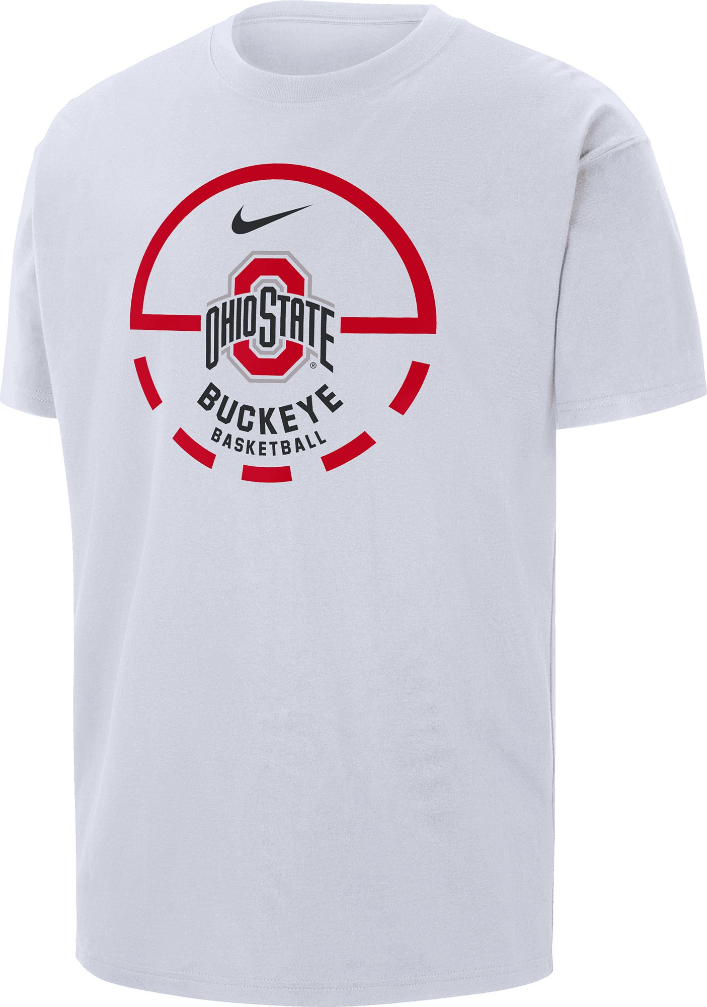 Nike Men's Ohio State Buckeyes White Free Throw T-Shirt - Big Apple Buddy