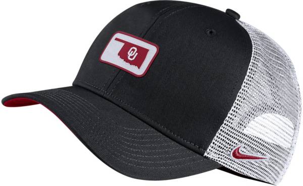 Nike Men's Oklahoma Sooners Triple Black Swoosh Flex Stretch Fit Hat