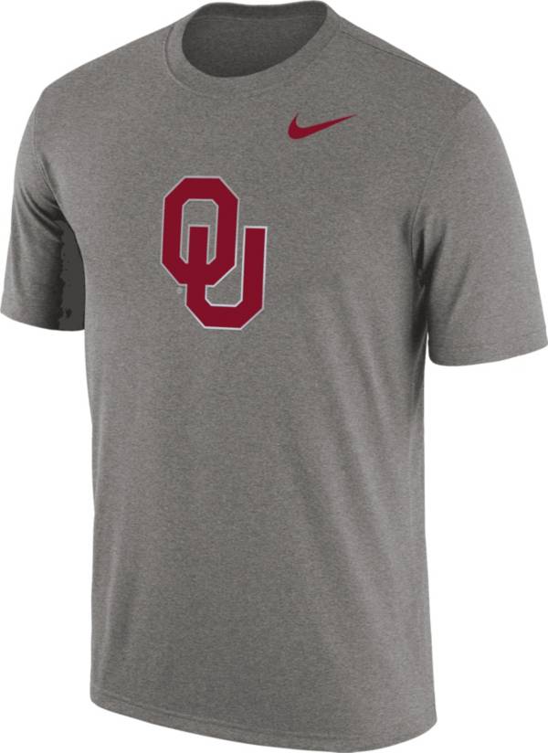 Nike Men's Oklahoma Sooners Grey Authentic Tri-Blend T-Shirt | Dick's ...