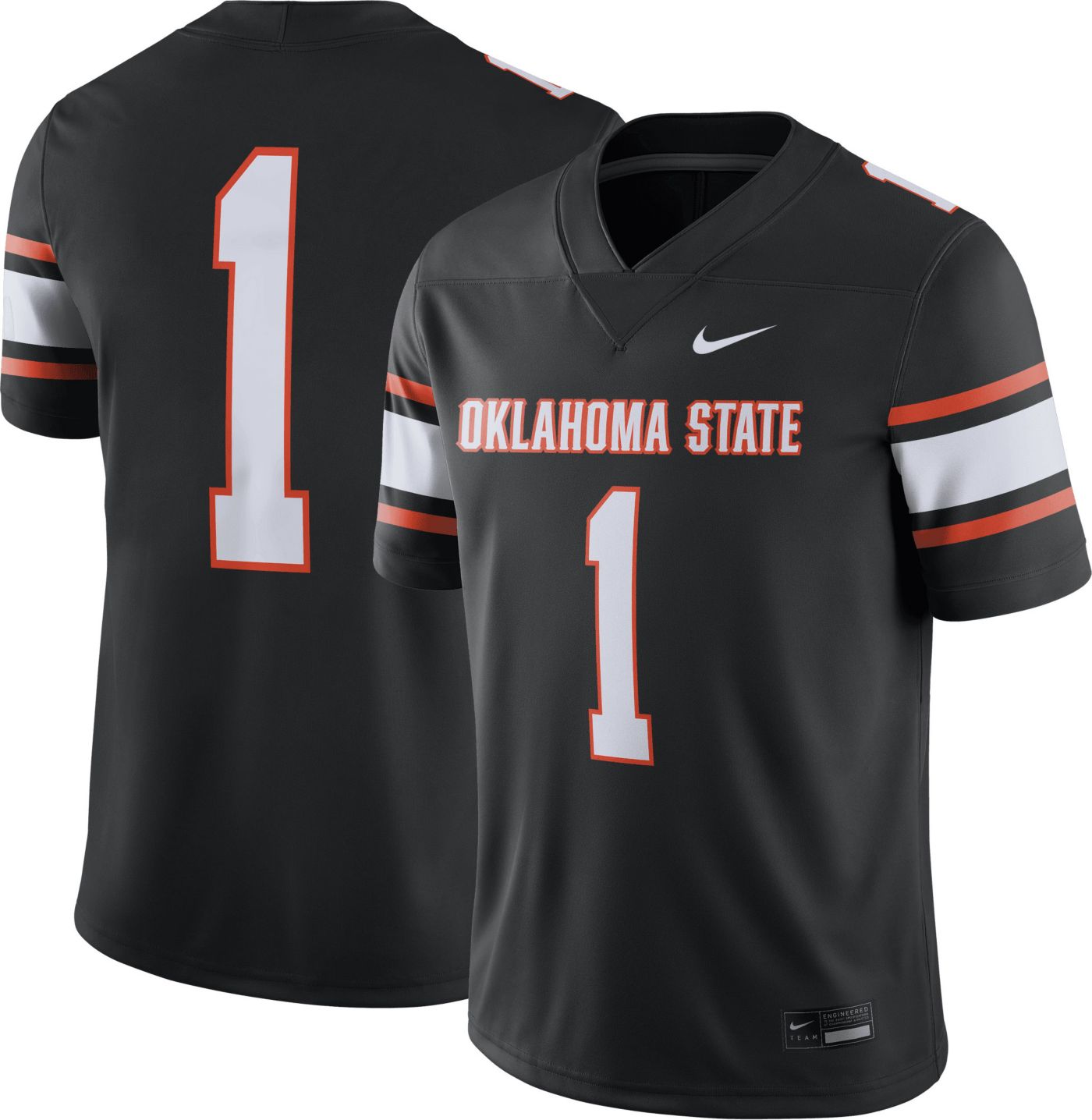 Nike Men s Oklahoma State Cowboys Black Alternate Dri FIT Game Football Jersey Dick s Sporting Goods