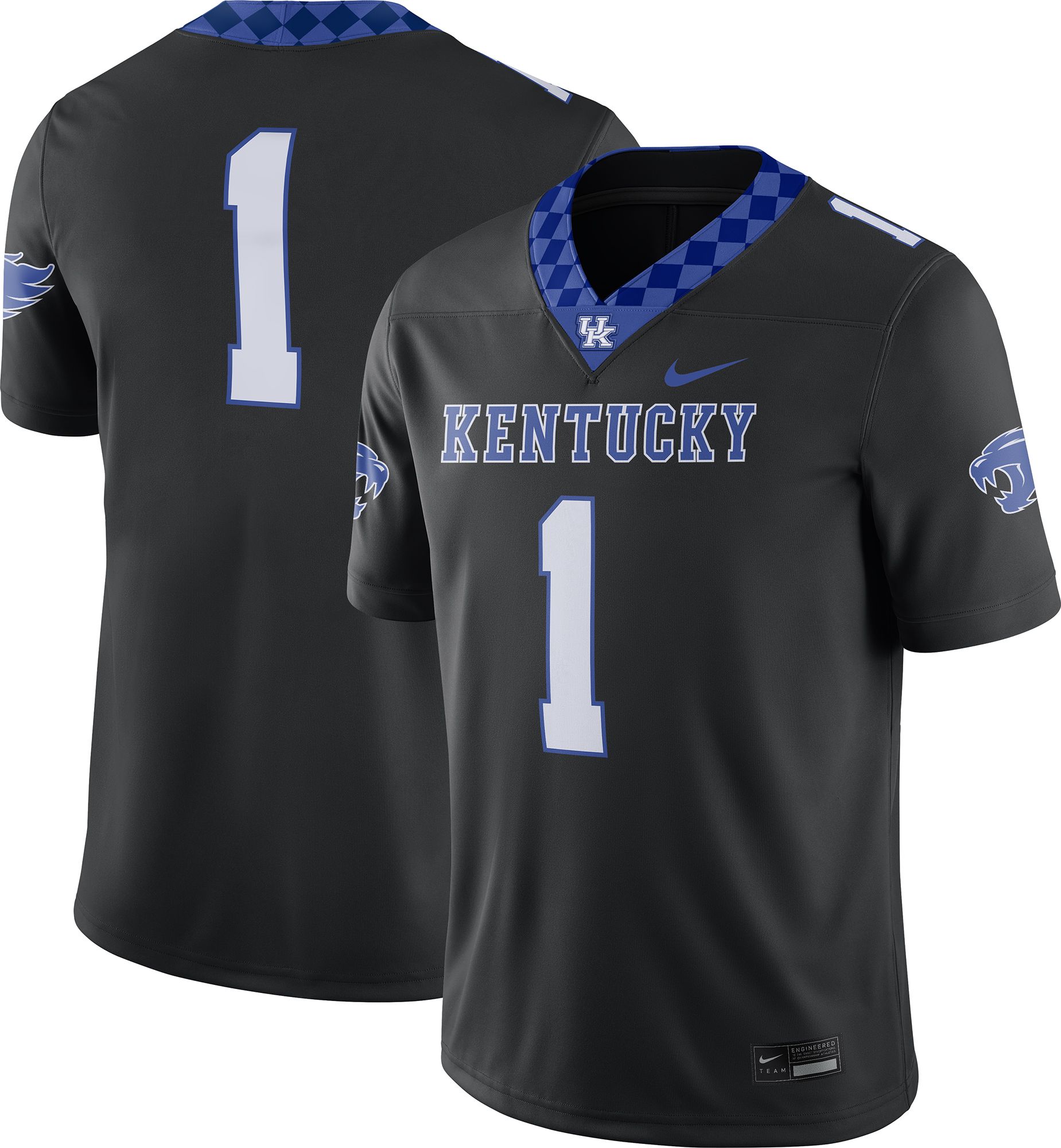 Nike Men's Kentucky Wildcats Black Dri-FIT Game Football Jersey product image