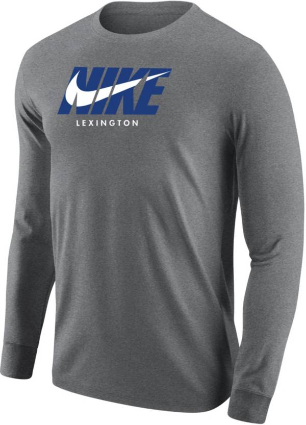 Nike Men's Kentucky Wildcats Lexington Grey City 3.0 Long Sleeve T