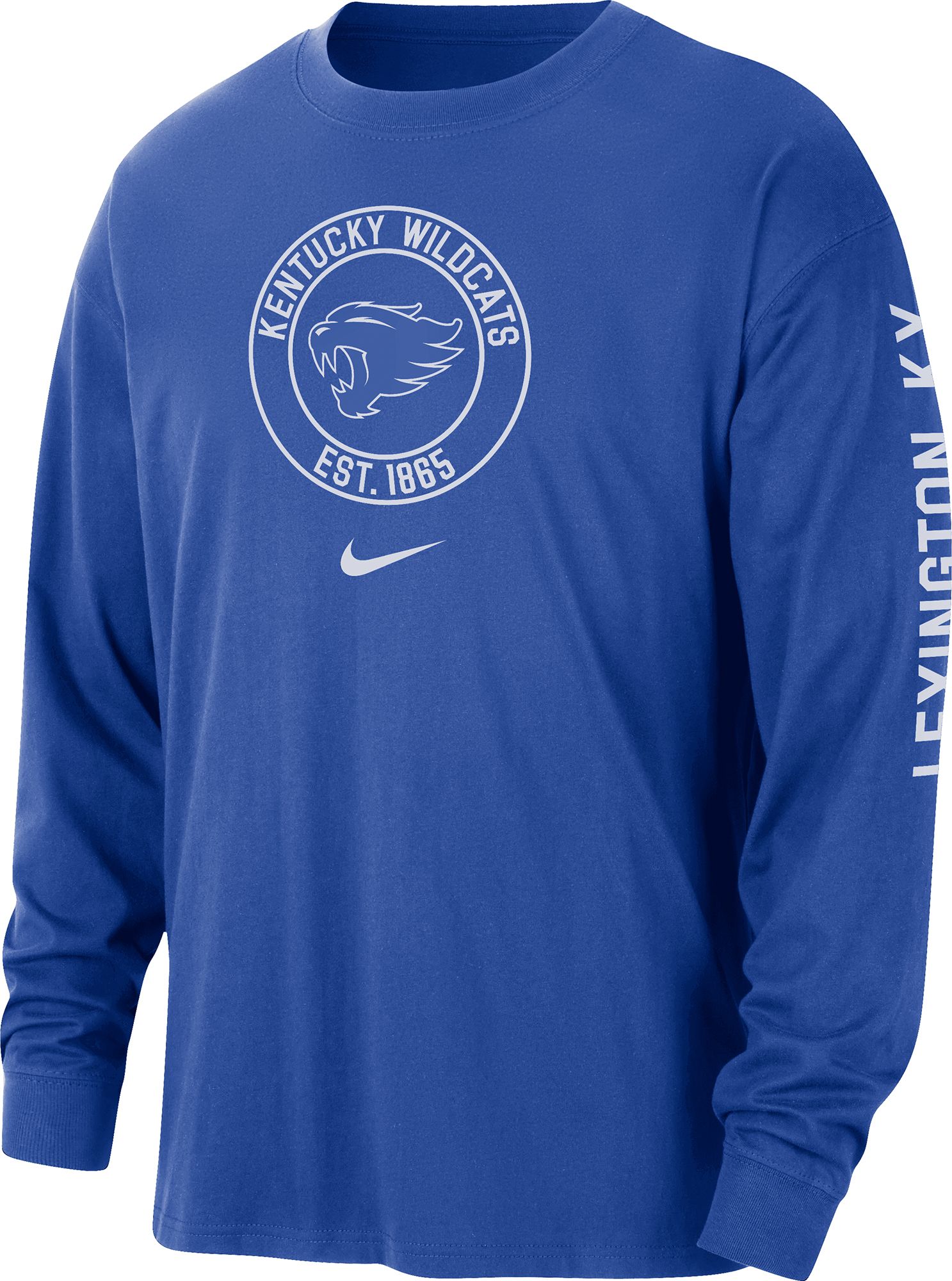 Nike Men's Kentucky Wildcats Royal Max90 Heritage Long Sleeve T-Shirt