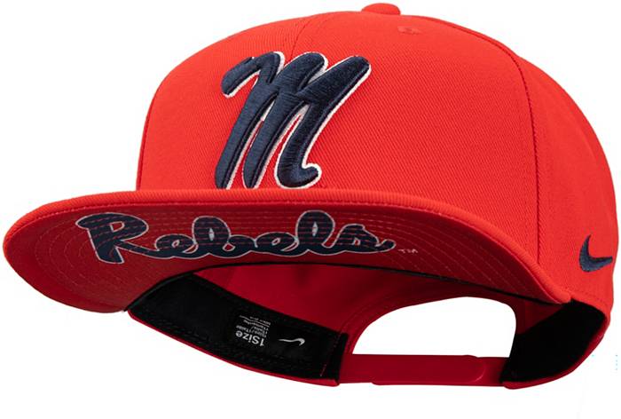 Men's Nike Red Ole Miss Rebels Full-Button Replica Baseball Jersey