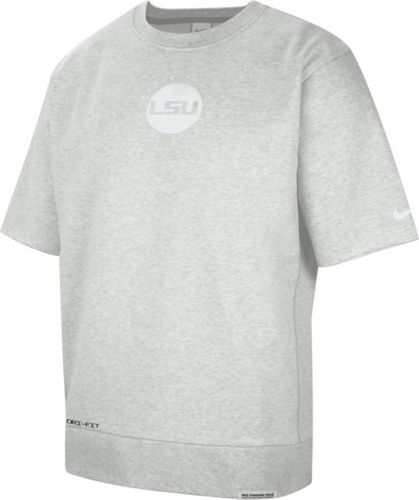 Nike Men's LSU Tigers Grey Dri-FIT College Cutoff T-Shirt product image