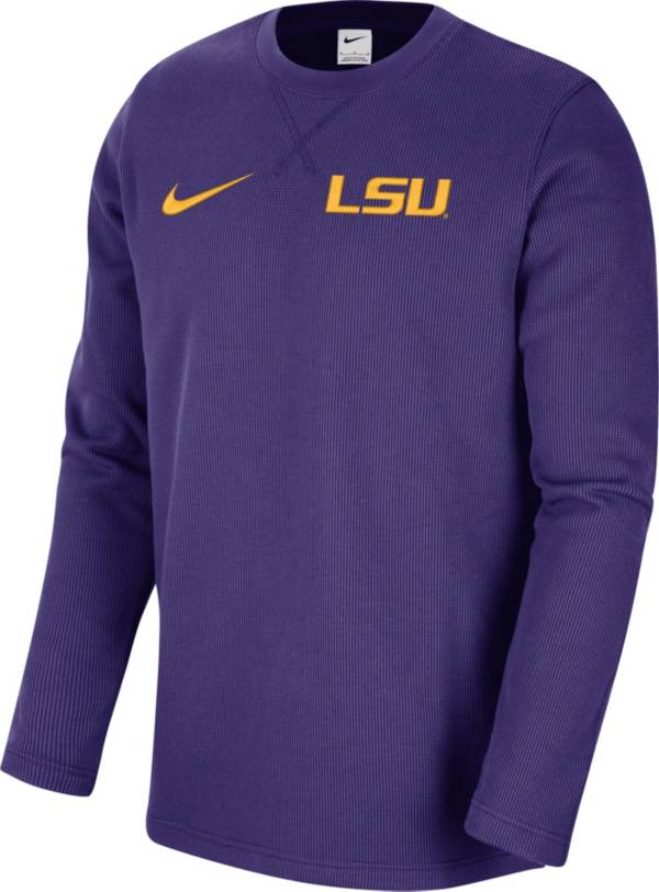 Nike Men's LSU Tigers Purple Dri-FIT Crew Long Sleeve T-Shirt | Dick's ...