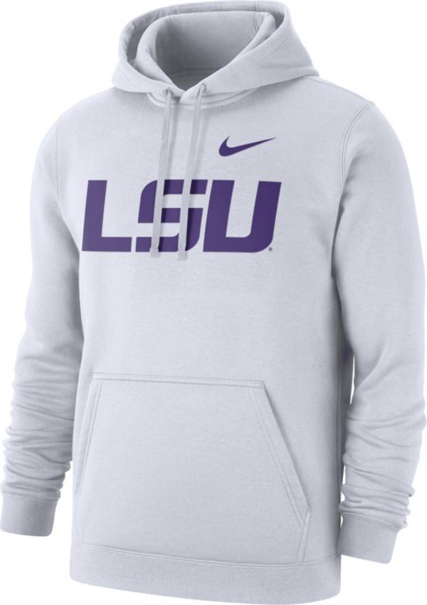 White 2025 lsu hoodie