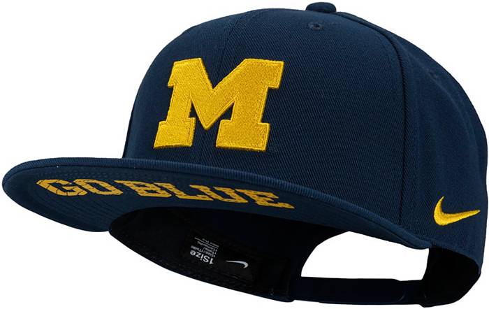 Nike Men's Michigan Wolverines Blue Pro Flatbill Hat